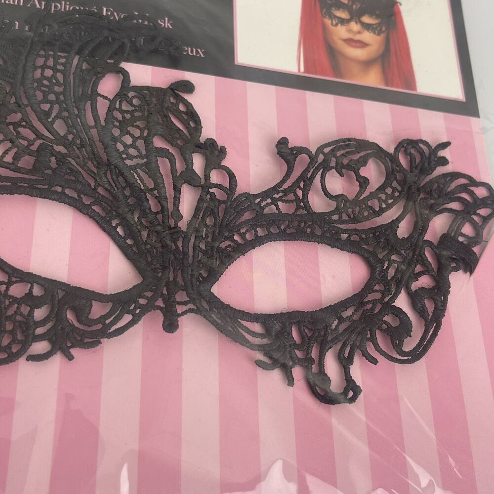 Black Lace Sexy Eye Mask Party Masquerade Mask Costume Party For Women, 1pc Mask - Picture 4 of 8